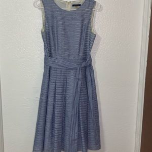 Light blue striped dress